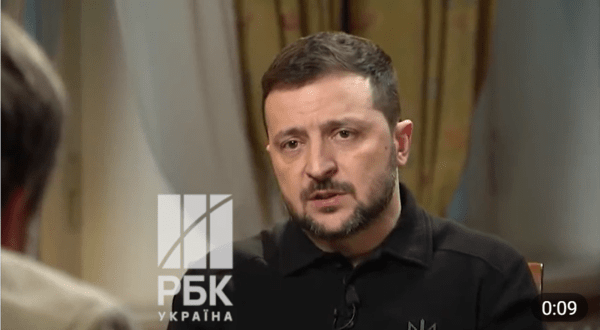 우크라이나 통합 뉴스 프로그램 '텔레톤'과 기자회견을 갖는 젤렌스키 대통령/사진출처:영상 캡처