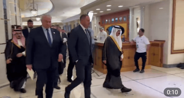 사우디아라비아 제다에서 우크라이나와 회담할 장소로 향하는 미국 대표단/영상 캡처