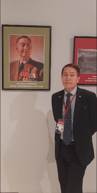 김병화 선생의 젊은 시절 모습(위)와 손자 김 로베르트 재단이사장