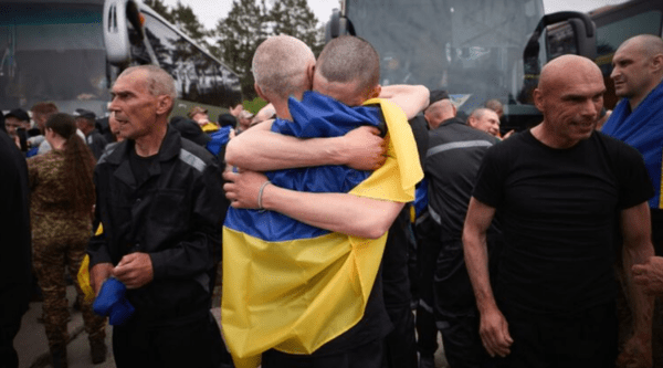 25일 석방된 우크라이나군 포로들/사진출처:텔레그램