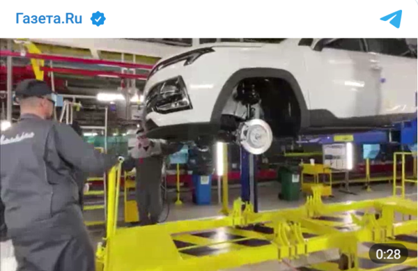 르노 자동차의 모스크바 공장/영상 캡처