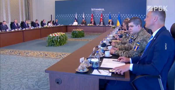 이스탄불 2차 협상 장면/러시아 매체 rbc 영상 캡처