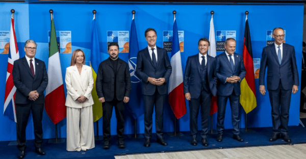 유럽 주요 정상들과 자리를 함께 한 젤렌스키 대통령/사진출처:우크라 대통령실 사이트