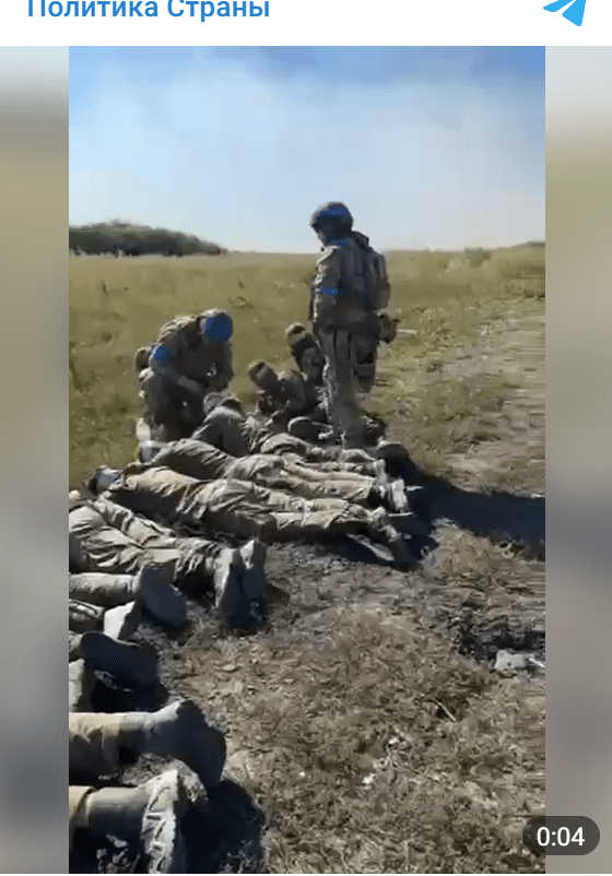 우크라이나군의 기습 공격에 포로로 잡힌 러시아 방위군/영상 캡처