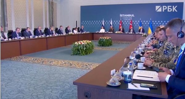 이스탄불에서 열린 제 2차 러-우크라 평화협상/러시아 매체 rbc 영상 캡처