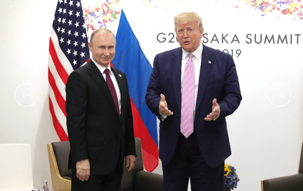 2019년 오사카에서 만난 푸틴-트럼프 대통령/사진출처:크렘린.ru