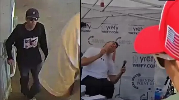 찰리 커크와 연설 중 피격 순간/사진출처: milliyet.com.tr