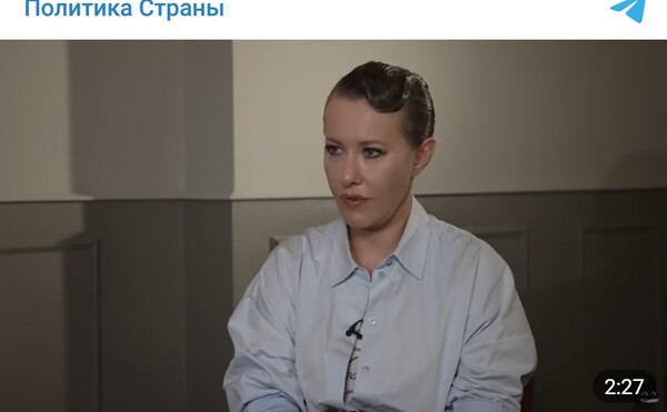 아레스토비 전 우크라이나 대통령실 고문과 만나 인터뷰하는 소브차크/영상 캡처