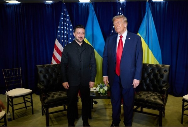 유엔 총회 기간에 뉴욕에서 만난 젤렌스키-트럼프 대통령/사진출처:우크라 대통령실