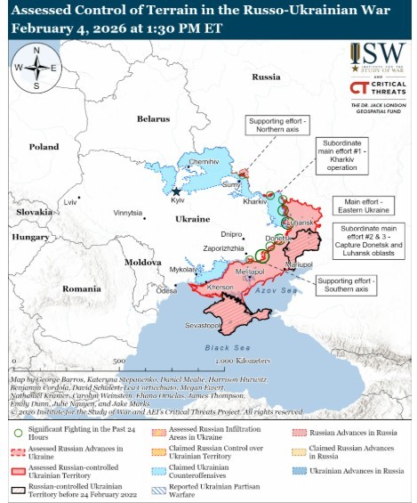 미 전쟁연구소의 전황 지도/사진 출처:understandingwar.org