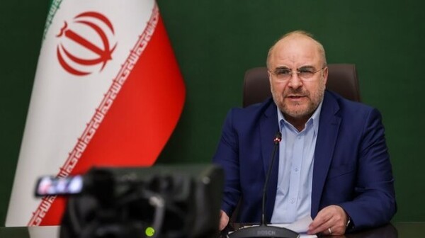 이란 대표단 단장을 맡은 갈리바프 이란 의회의장/사진출처:엑스@mb_ghalibaf