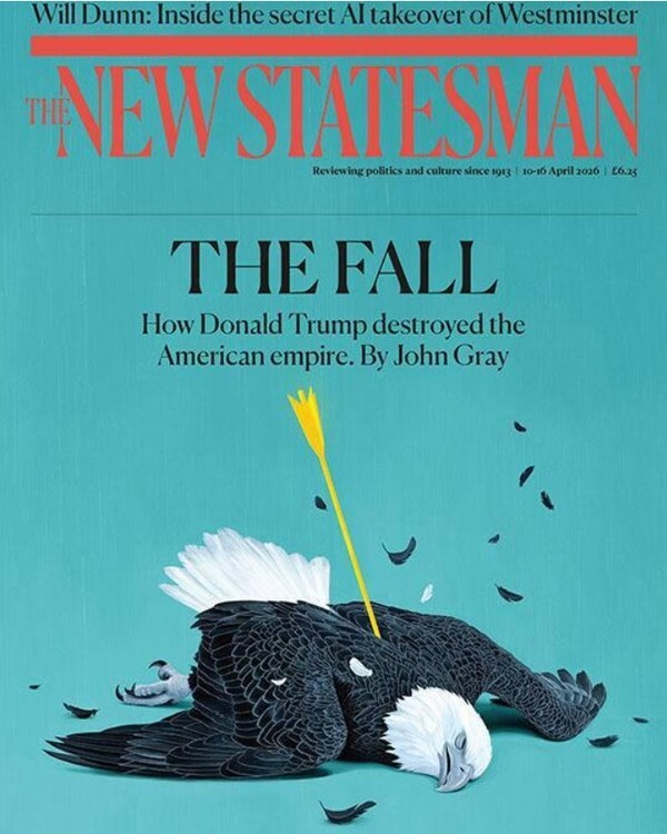 미 제국의 종말을 커버 스토리로 올린 영국 주간지 뉴 스테이츠맨/캡처